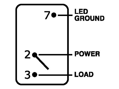 SLĒDZIS AR LED OFF-ON MĒLNS 1790-8282 OE 