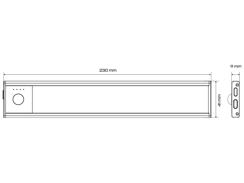 Rechargeable LED interior light 1800-8300 OE 