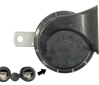 Skaņas signāls 12V, taure, ar 2 spailēm, 420 Hz, kods 1801-24400