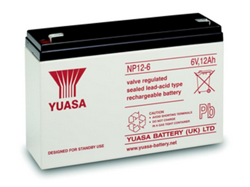 YUASA 6V NP AGM VRLA 12 AH 151X50X97,5 +/- 1805-NP12-6 OE 