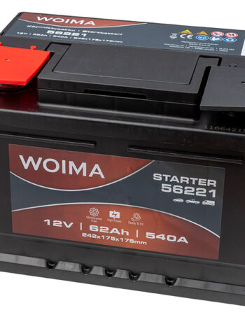 Akumulators Woima SMF 62Ah 540A 12V 242x175x175 mm — 1806-56221W