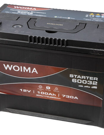 Akumulators Woima SMF 100Ah 730A 12V -/+ 304x173x220 mm — 1806-60032W