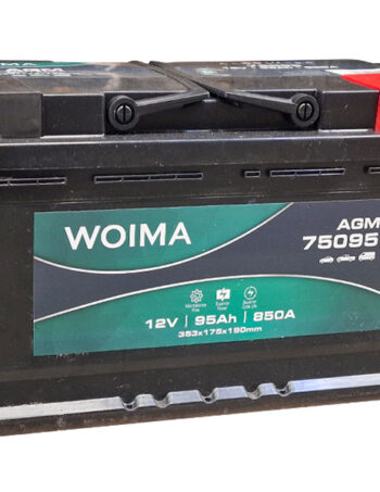 Akumulators AGM Woima 95Ah 850A EN 353x175x190 mm - 1806-75095W
