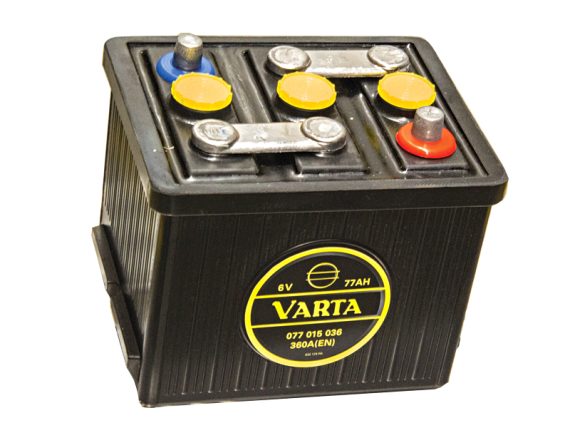 VARTA AKUMULATORS  OLDTIMER AKUMULATORS ' PIKI ' 6V / 71A 215X170X191 DRY UZLĀDĒTS 1806-77150G OE 