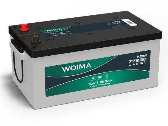 1806-77220W_001.JPG Akumulators WOIMA AGM MEGALIGHT SOLAR R 220AH 518X276X242 CCA 1400A 1806-77220W OE