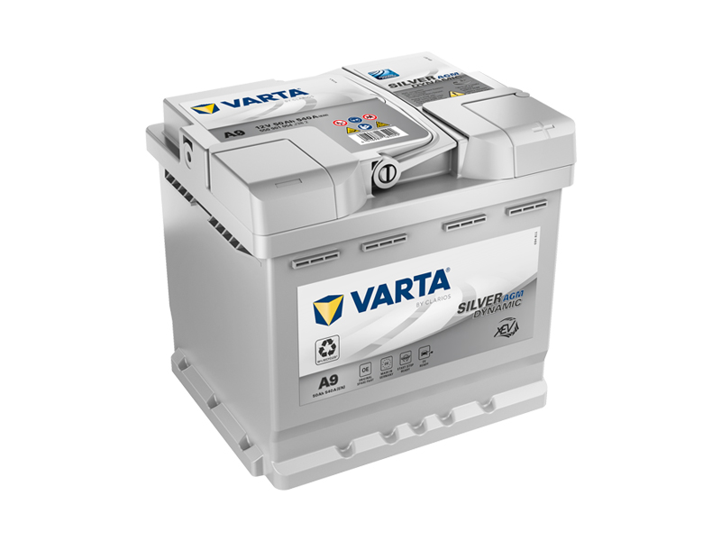 VARTA SILVER DYNAMIC AGM XEV, 50AH, 207X175X190MM, -/+ 540A 1810-A9 OE 