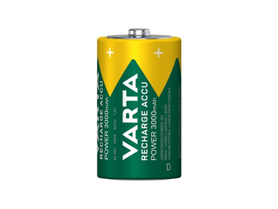 VARTA AKUMULATORS , 0130-Uzlādējams, ACCU R2U D 3000mAh 2 gab. 1811-8740292 OE 