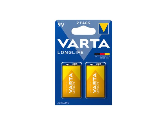 VARTA AKUMULATORS , 0110-Alkaline, Longlife 9V 2 gab 1811-8740359 OE 