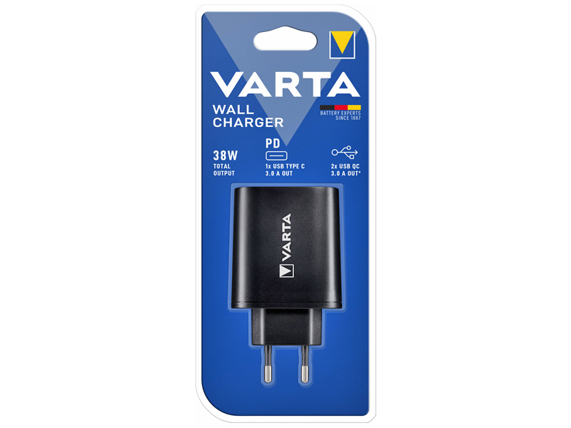 VARTA, SIENAS LĀDĒTĀJS USB C UN 2 GAB 2,4A 1811-874140 OE 