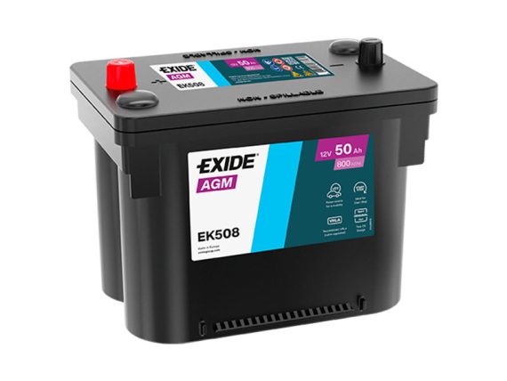 1815-EK508_001.JPG AGM akumulators Exide EK508, 50Ah, 800A 1815-EK508 OE 2132202