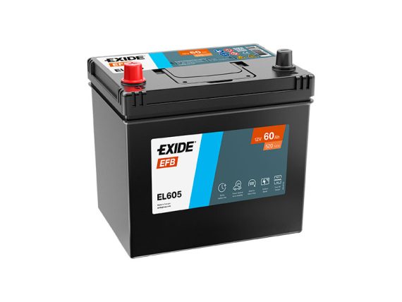 1815-EL605_001.JPG EFB akumulators Exide EL605, 60Ah, 520A 1815-EL605 OE 28800-YZZFA