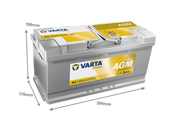 1820-A4_002.JPG Battery AGM 105Ah 1820-A4 OE 000915105CF