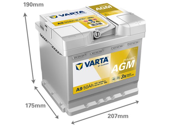 1820-A9_002.JPG Battery AGM xEV 50Ah 1820-A9 OE 000915105CB
