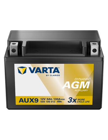 Papildu akumulators Varta Dynamic AUX 9Ah AGM 130A 12V — 1820-AUX9