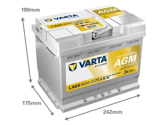 1820-LA60_002.JPG Battery DP AGM 60Ah 1820-LA60 OE X991451000640