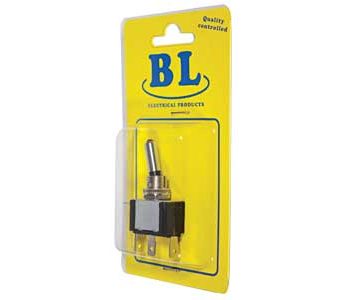 Sviras slēdzis ON-ON ar sarkanu LED, 12mm — 29-1532