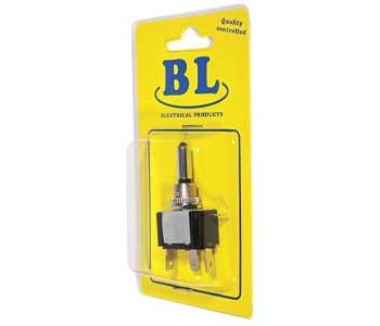 Sviras slēdzis ON-OFF-ON ar sarkanu LED, 12mm — 29-1533