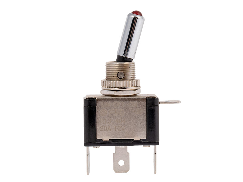 C-PWR VIPUKATKAISIJA ON-OFF-ON LED PUNAIN 12MM AS.REIKÄ 29-1533-C OE 