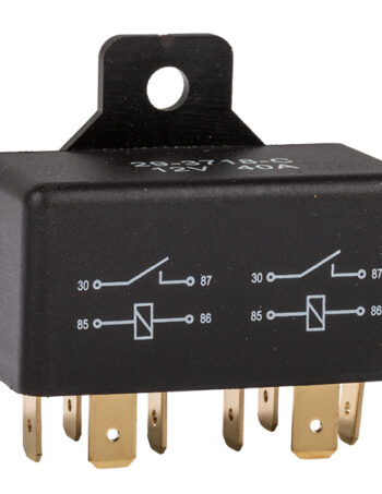 Dubultais relejs C-PWR 12V 2X40A, kods 29-3718-C