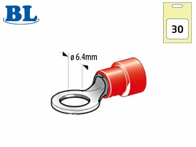 RENGASLIITTIMET 30KPL M6/27MM 29-3844 OE 