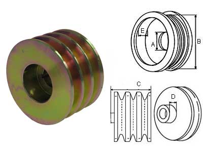 Ģeneratora skriemelis 22,2/89MM 3X13 2921-3634 OE 