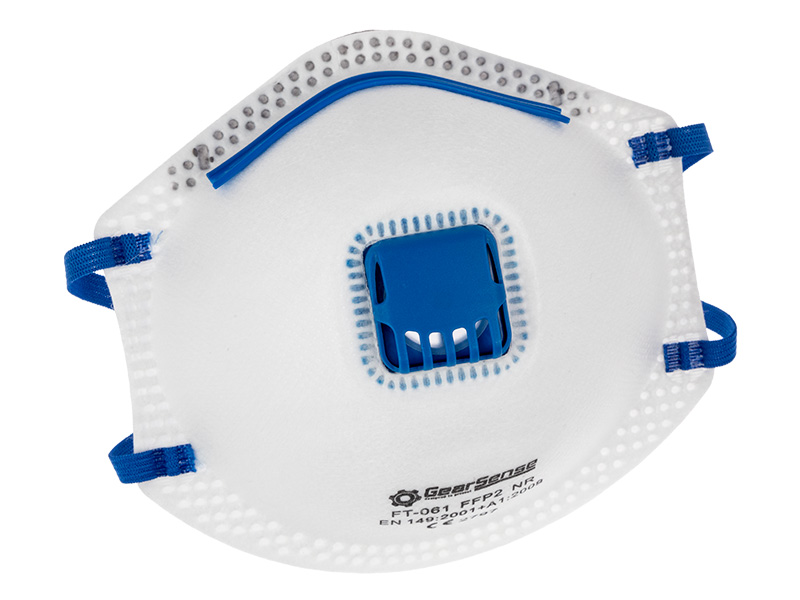 Putekļu/aerosola respirators FFP2 ar vārstu, 3 gab. 3-92055 OE 