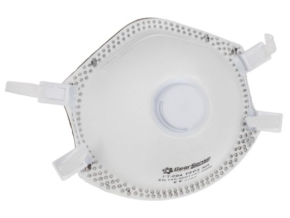 3-92056_001.JPG Putekļu/aerosola respirators FFP3 ar vārstu, 3 gab. 3-92056 OE