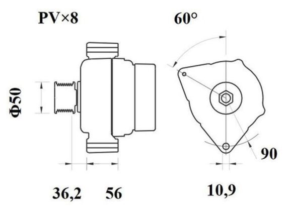 3200-61224MAHLE_002.JPG Ģenerators 12V 170A 3200-61224MAHLE OE ACV0188500