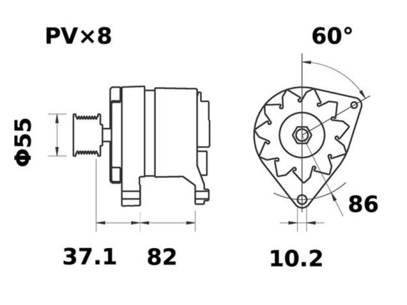 3200-61263MAHLE_002.JPG Ģenerators 3200-61263MAHLE OE 5801453377