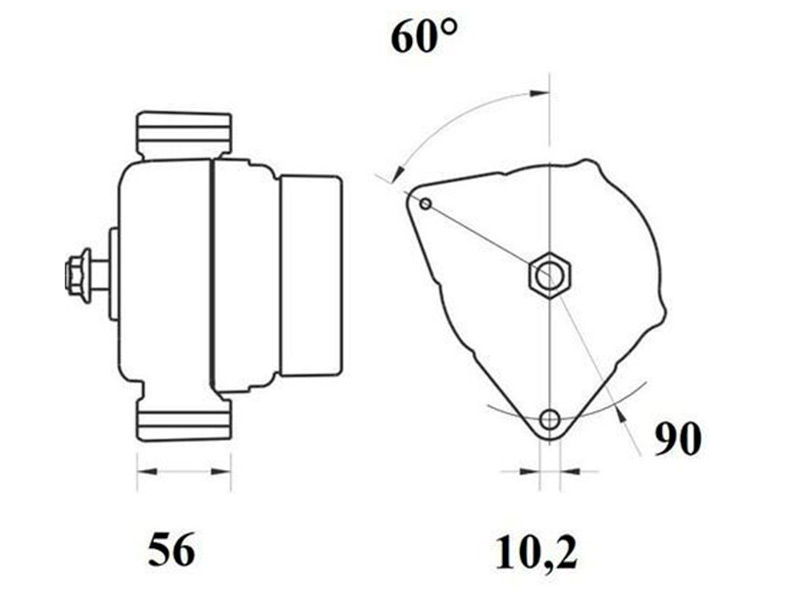 Alternator 3200-61352MAHLE OE AL216330