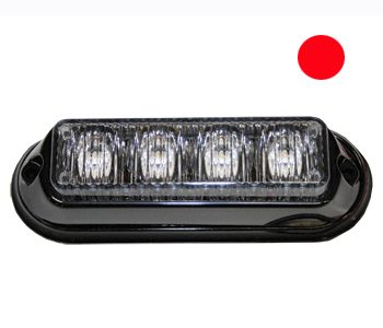 Brīdinājuma gaisma LED sarkana 12/24V — 40-LED04PU