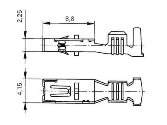 50253237_001.JPG Savienotājs KOSTAL 2,8MM SLK 2,8 ELA MB W907 (50253237) 50253237 OE A0095458126