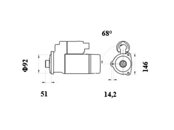 5200-65167MAHLE_002.JPG STARTERIS MS1039 5200-65167MAHLE OE 11032267