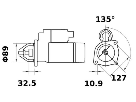 5200-65384MAHLE_002.JPG STARTERIS MAHLE 1348 12V 3,2KW 5200-65384MAHLE OE 5801466988
