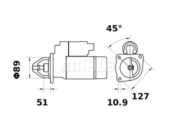 Starter 5200-65739MAHLE OE 