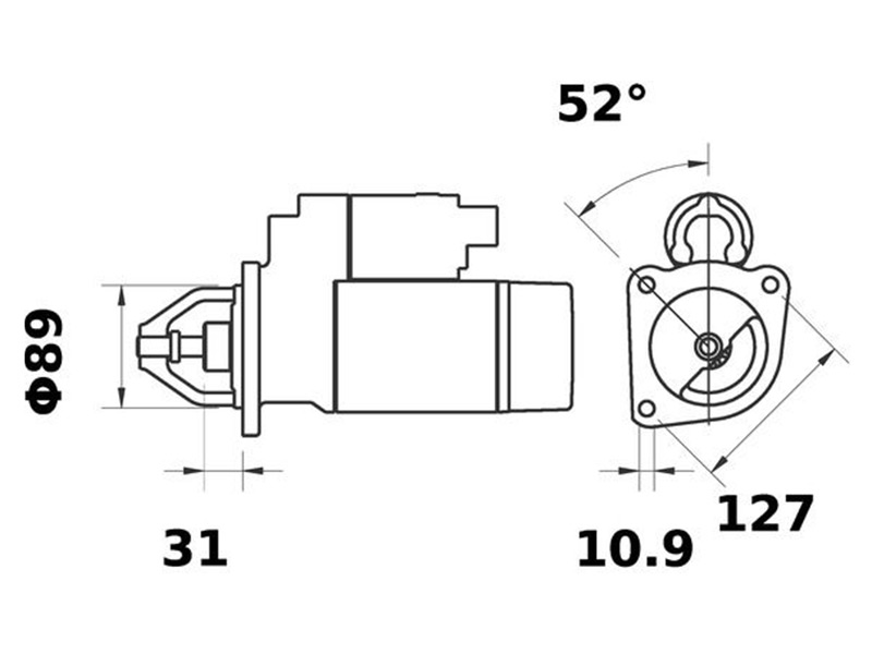 Starter 5200-65973MAHLE OE 0.900.2154.0