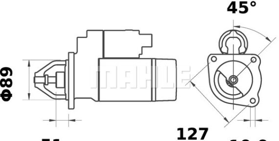 Starter 5200-7553MAHLE OE 142000090700