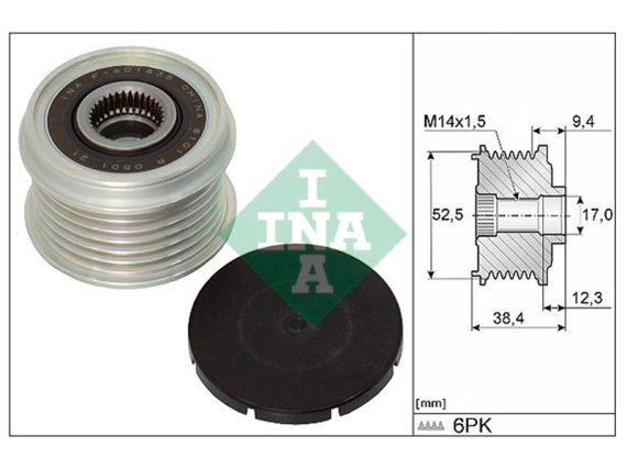 535032910_001.JPG Multi-groove belt pulley 535032910 OE 27415-0Y030