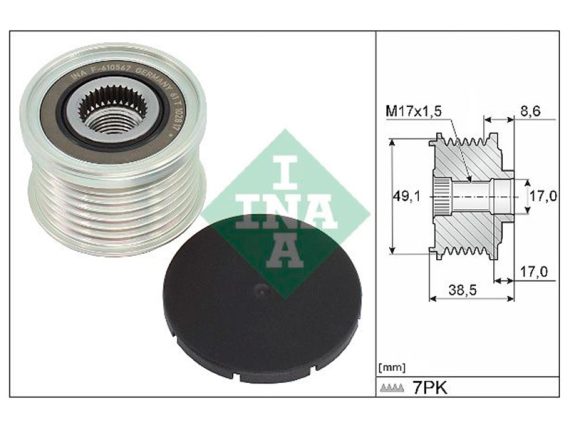 535034410_003.JPG Multi-groove belt pulley 535034410 OE