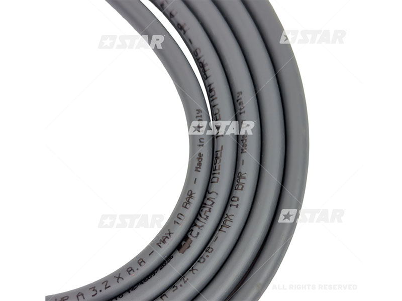 Pārplūdes šļūtene 3,2x8,8 mm poliamīda pelēka 56266 OE 