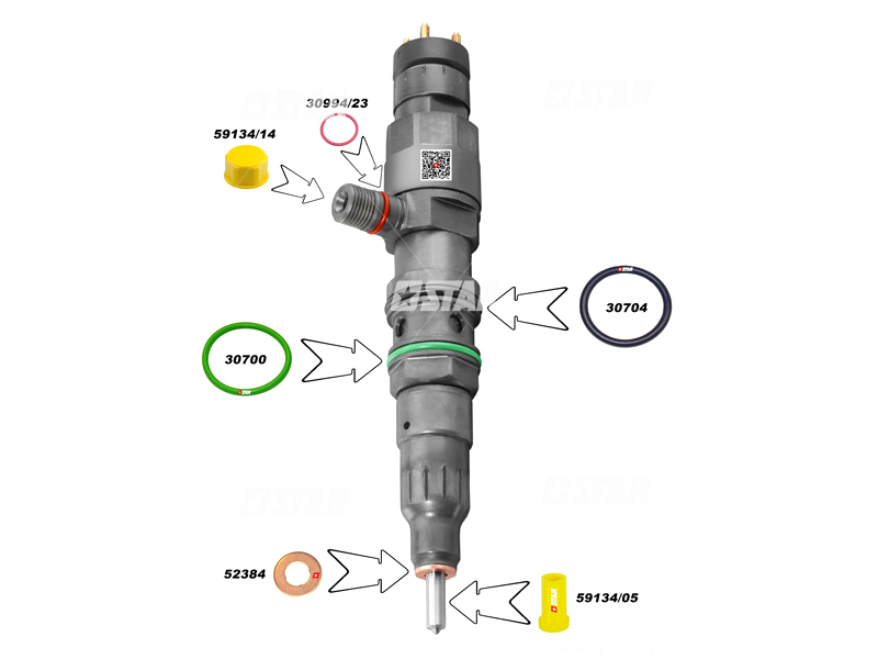 Common Rail blīvju komplekts Mercedes Actros, kods 60124-17 60124-17 OE 