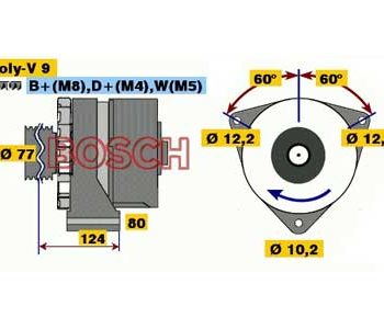 Ģenerators 24V 100A — 6033GB3023