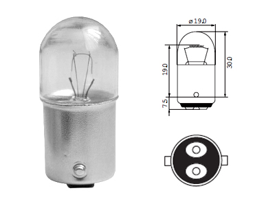Metal socket bulb 6822 OE 