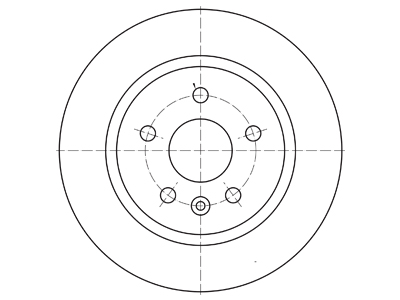 Brake disc 69-1025 OE 