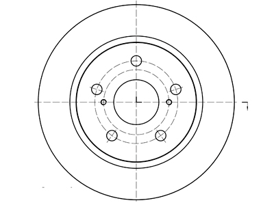 Brake disc 69-1032 OE 