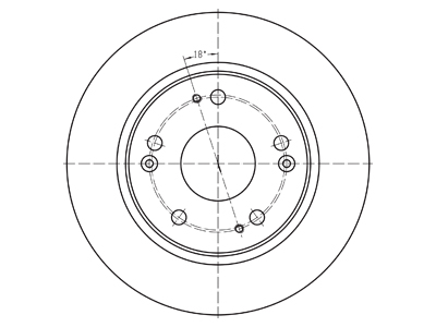 Brake disc 69-1047 OE 