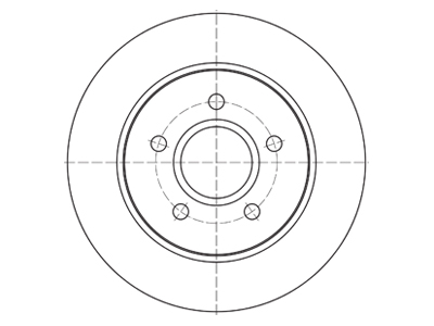 Brake disc 69-1061 OE 