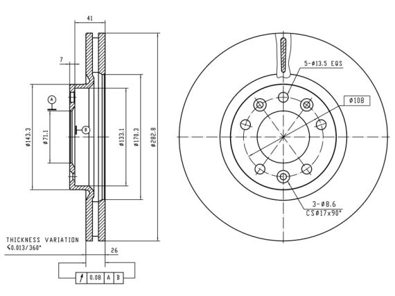 69-1084_001.JPG Brake disc 69-1084 OE 1606308680