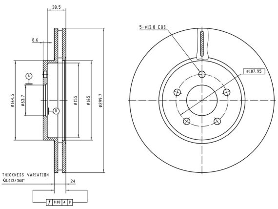 69-1099_001.JPG Brake disc 69-1099 OE 1321488