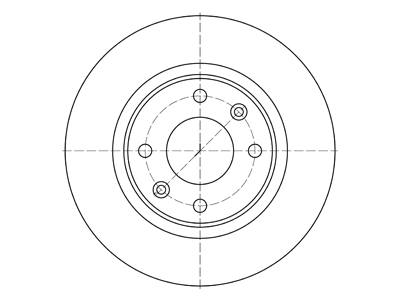 Brake disc 69-1101 OE 